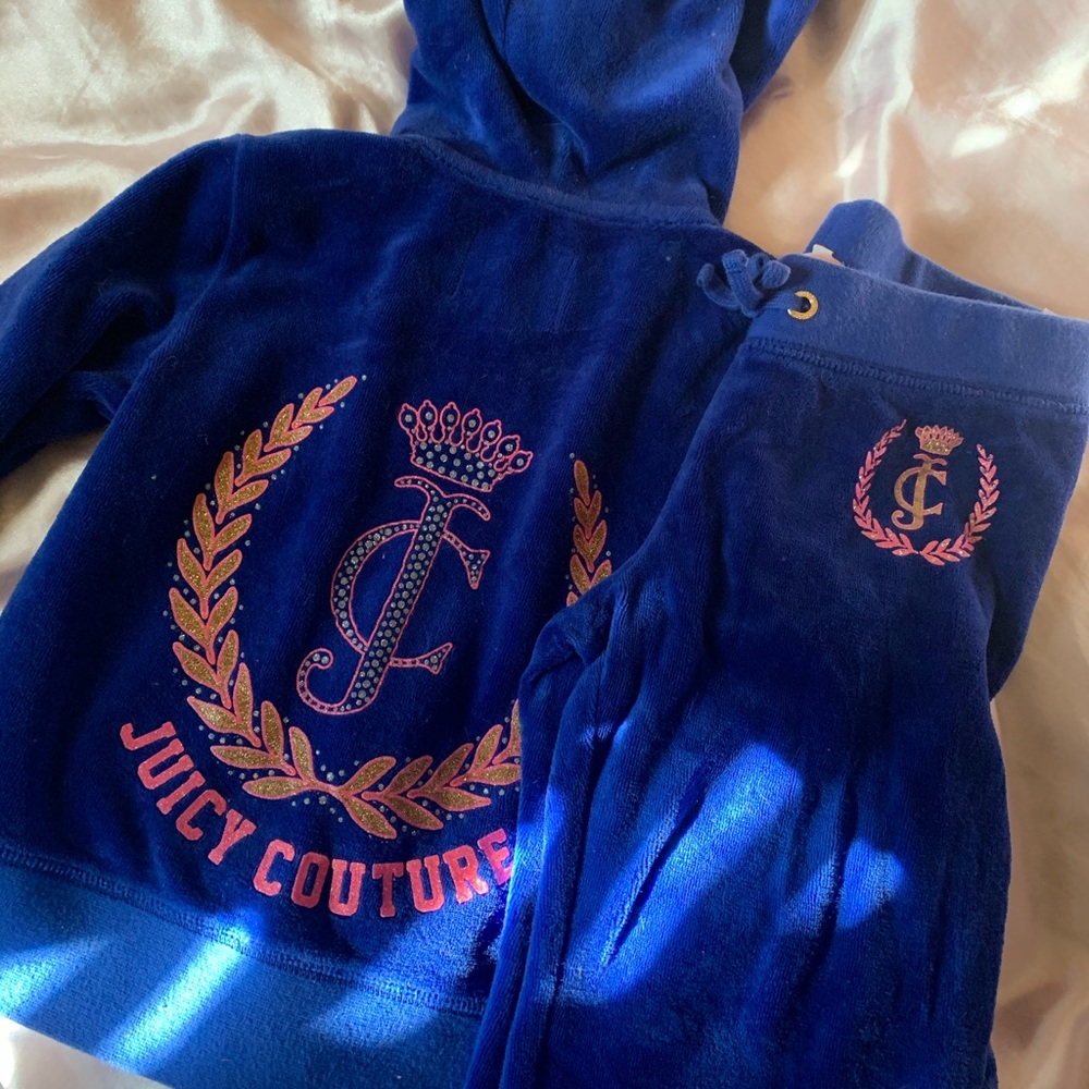 Little girls Juciy Couture track suit